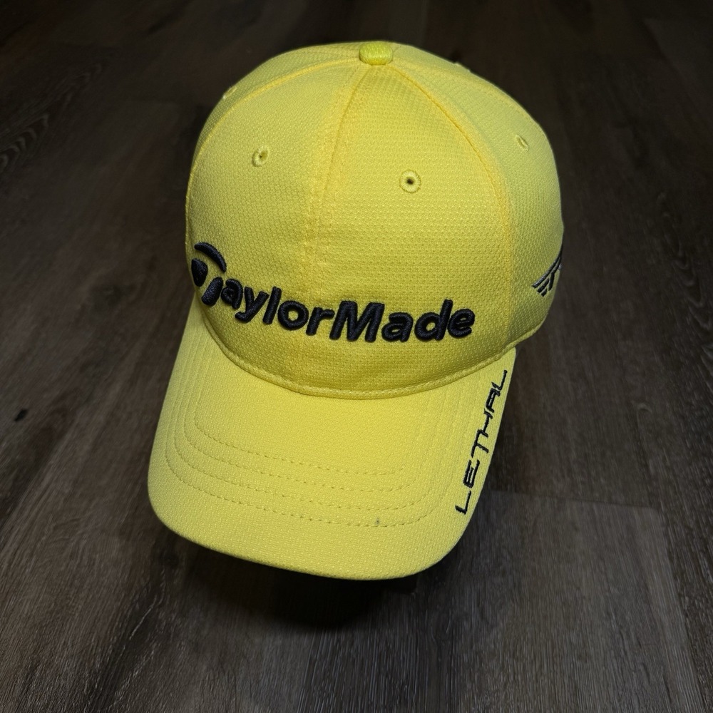 Taylormade Hat Yellow Black Lethal RBZ Performance Tour Adjustable Strap Golf